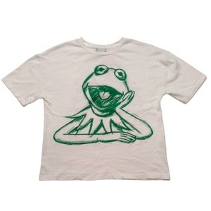 Zara X Disney The Muppets Kermit and Miss Piggy Graphic T-shirt